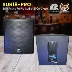 bajo activo sub18 pro pa pro audio 1800w clase d