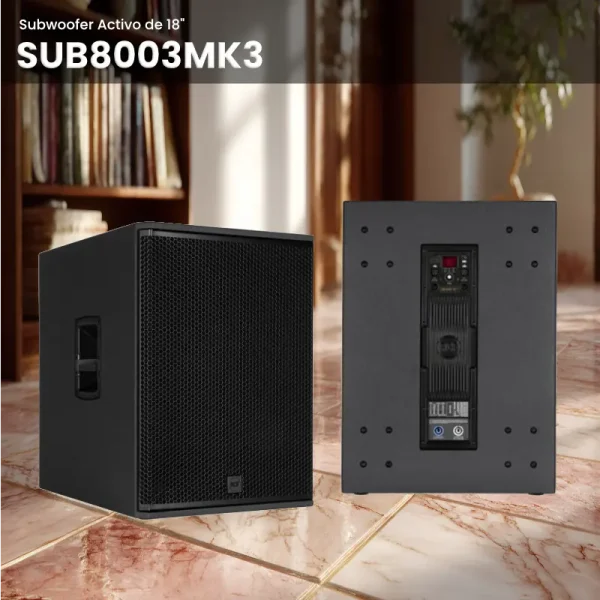 subwoofer activo de 18" rcf sub8003mk3