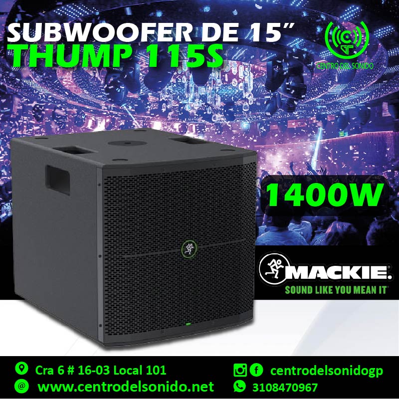mackie thump 115s subwoofer activo