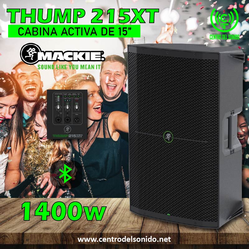 cabina activa thump 215xt mackie 1400w