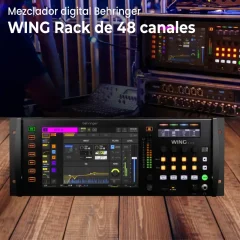 mezclador digital behringer wing rack de 48 canales