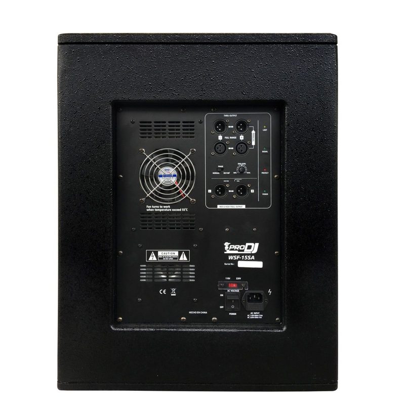 bajo activo 450watt prodj wsf 15sa 15“