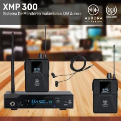 sistema de monitoreo inalámbrico uhf aurora xmp 300