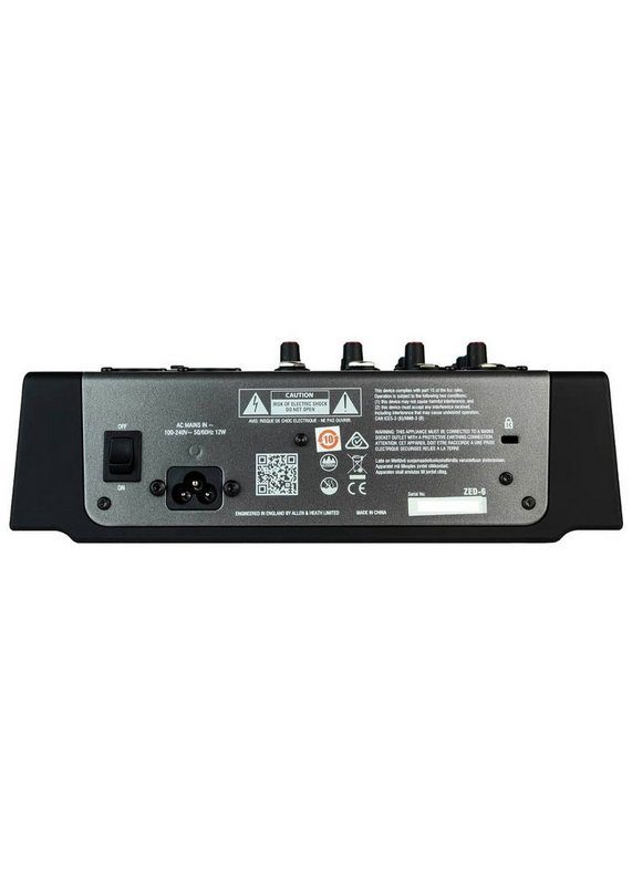 zed 6 mezclador analógico compacto de 6 entradas