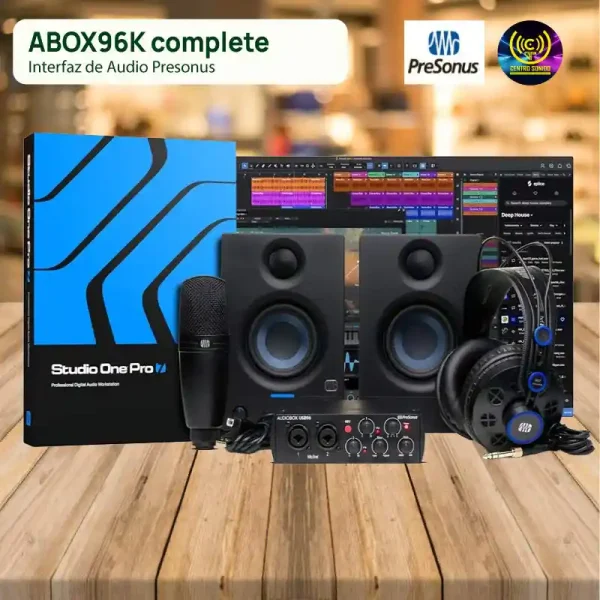 interfaz de audio presonus abox96k complete