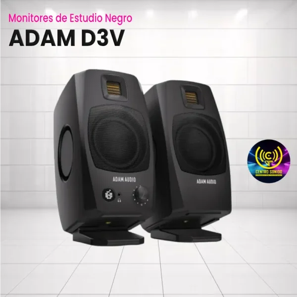 adam d3v negro monitores de estudio