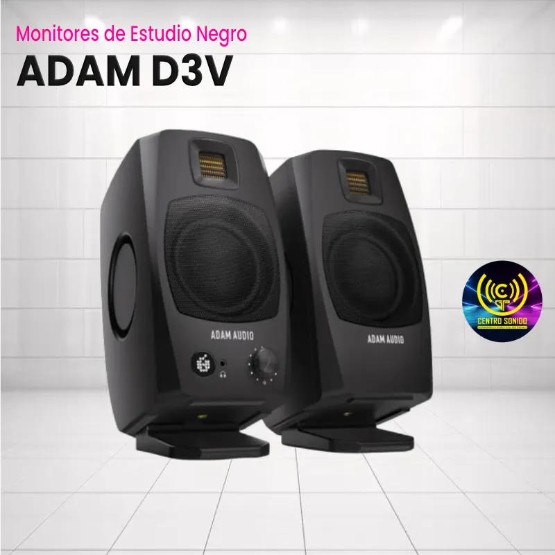 adam d3v negro monitores de estudio