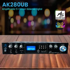 amplificador 5 ch con sistema digital