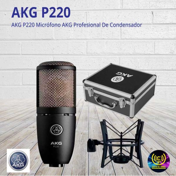 akg p220 micrófono akg profesional de condensador