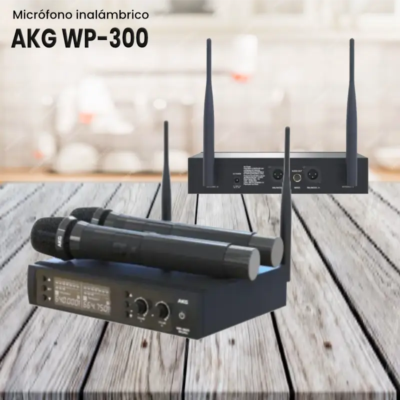 akg wp 300 micrófono inalámbrico