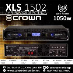 amplificador crown xls 1502