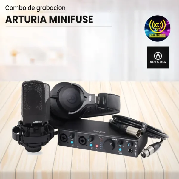 combo de grabacion arturia minifuse negro