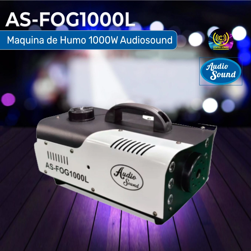 maquina de humo as fog1000l 1000w audiosound
