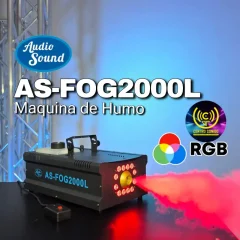 máquina de humo audiosound as fog2000l de 2000w