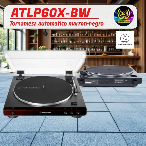 tornamesa automatico marron negro atlp60x bw