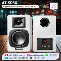 juego de monitores de estudio audio technica at sp3x