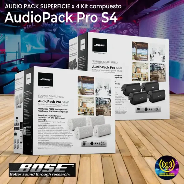 audio pack superficie x 4 kit compuesto