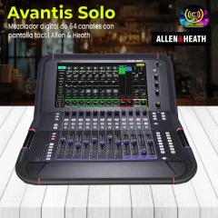 mezclador digital de 64 canales con pantalla táctil allen & heath avantis solo