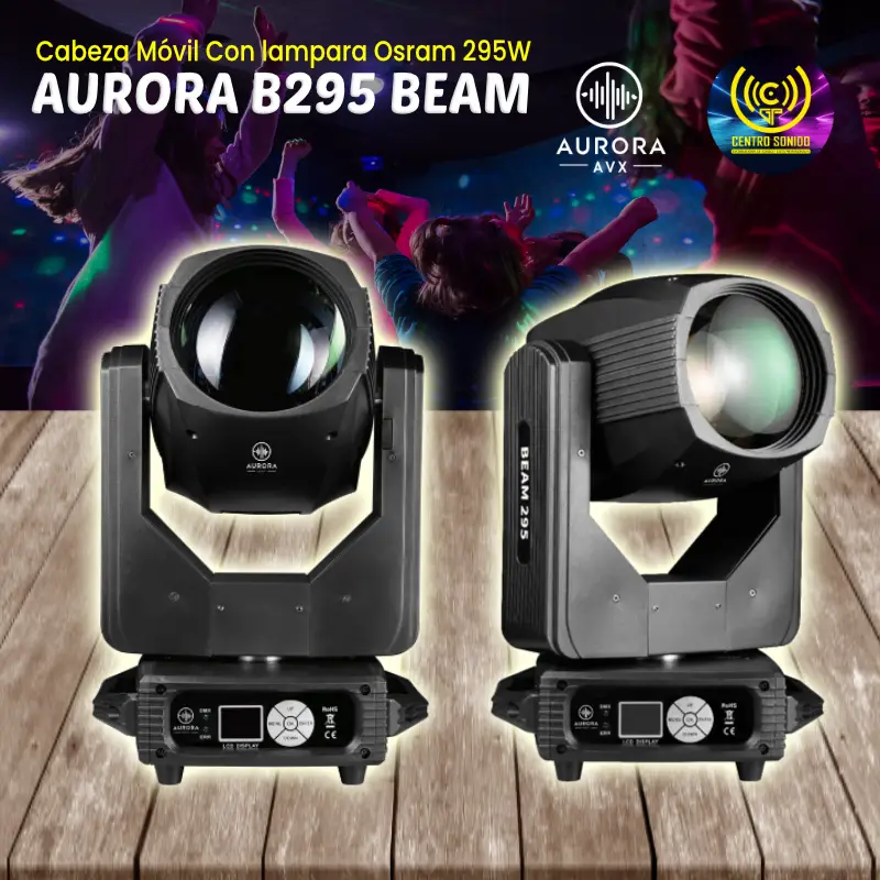 cabeza movil aurora b295 beam con lampara osram 295w