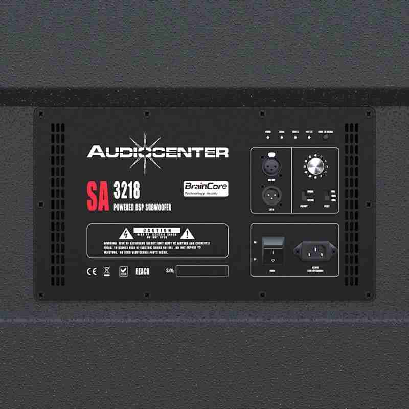 bajo activo audiocenter sa3218 4000w 140db dsp