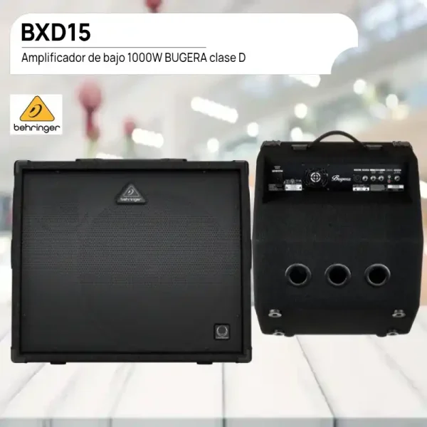 amplificador de bajo 1000w bxd15 bugera clase d