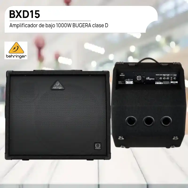 amplificador de bajo 1000w bxd15 bugera clase d