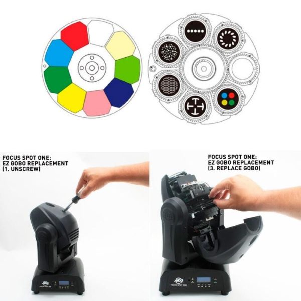 cabeza móvil focus spot one adj