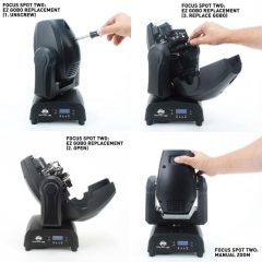cabeza móvil focus spot two adj