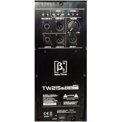 cabina activa doble parlante beta 3 tw215a de 1500watt