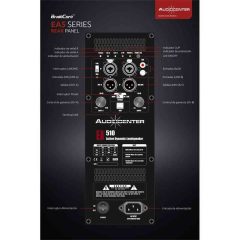cabina activa audiocenter ea512 12″ 1200w dsp 134db