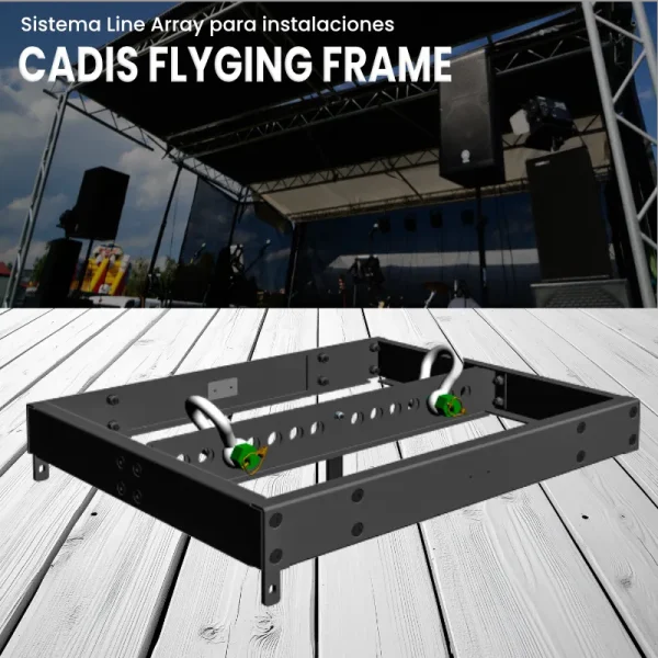 sistema line array para instalaciones cadis flyging frame