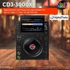 reproductor dj profesional cdj 3000x alphatheta 10.1″ wi fi