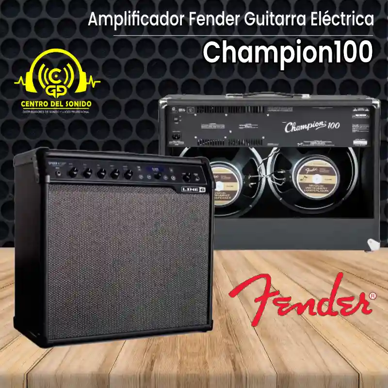 amplificador fender guitarra eléctrica champion100