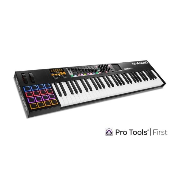 controlador midi code 61 black m audio
