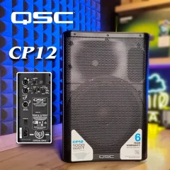 cabina activa qsc cp12 amplificada de 2 vías; parl 12" de 1000w