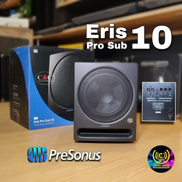 presonus eris prosub10 subwoofer de estudio activo 10"