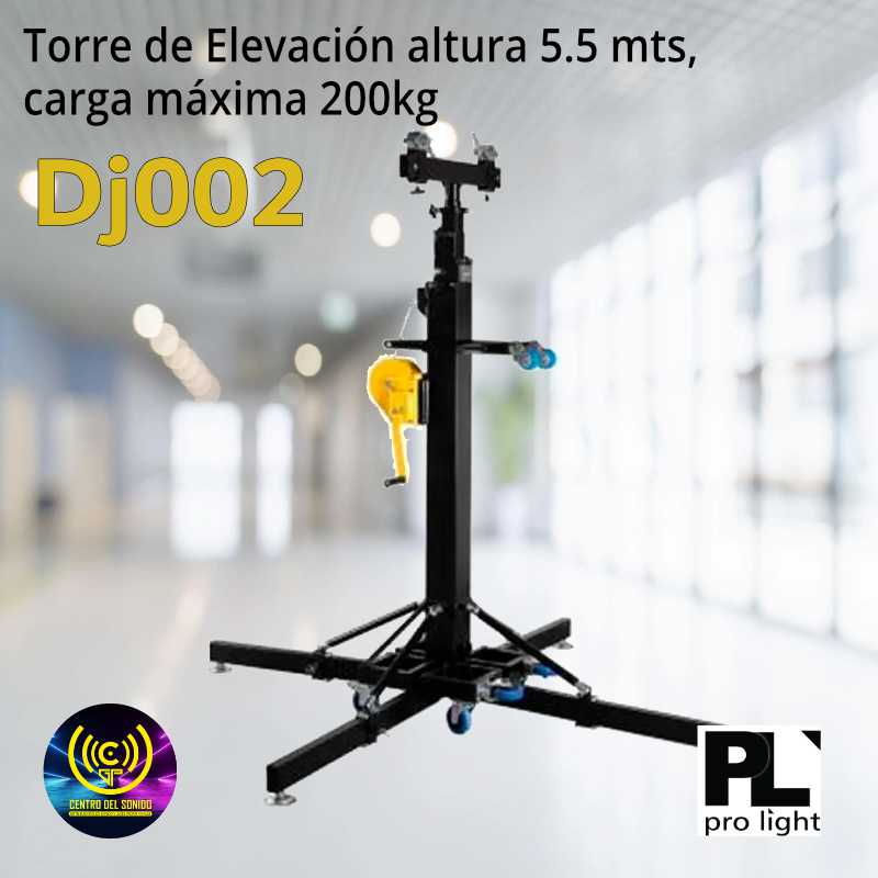 torre de elevación altura 5.5 mts