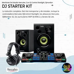 dj starter kit hercules con dj control starlight