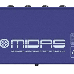 midas dm12 mezclador analógico de 12 entradas en vivo y estudio con preamplificadores de micrófono midas
