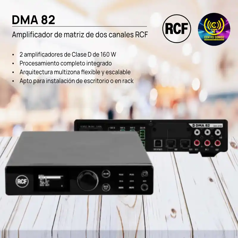 amplificador de matriz de dos canales dma 82
