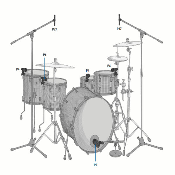 Set de Micrófonos para batería Drum Set Session I