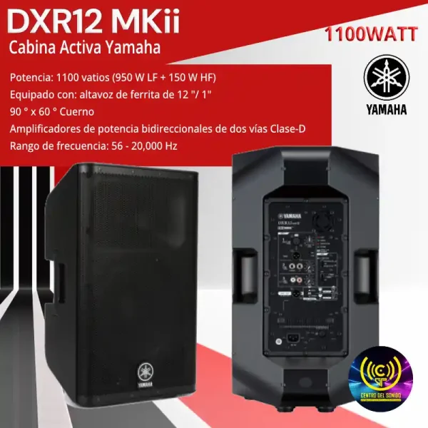 cabina activa dxr12 mkii yamaha 1100watt