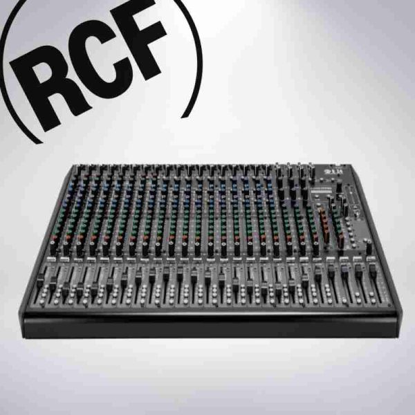 consola mezcladora e24 de 24 canales con efectos y eq. superiores rcf