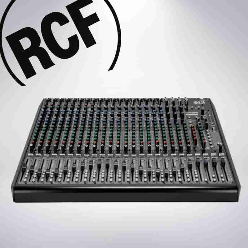 consola mezcladora e24 de 24 canales con efectos y eq. superiores rcf