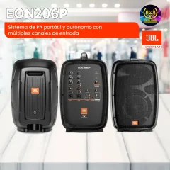 jbl eon206p sistema de pa portátil
