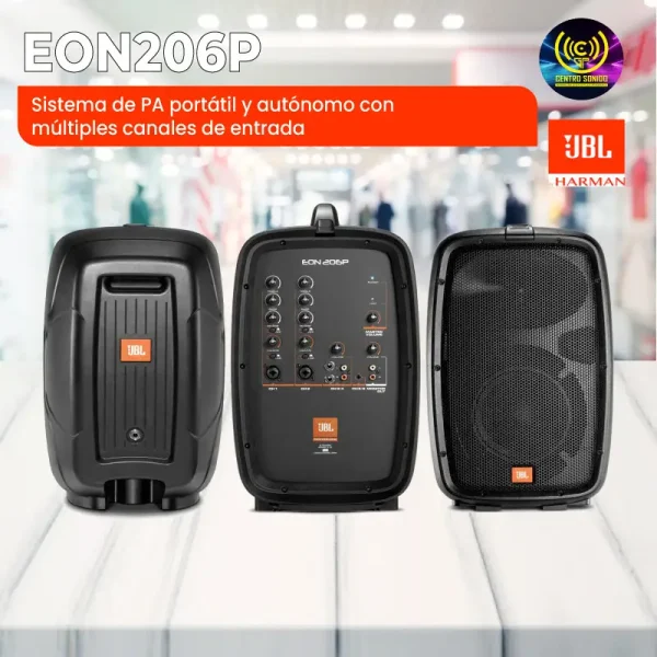jbl eon206p sistema de pa portátil