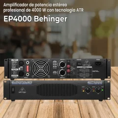 amplificador de potencia estéreo profesional de 4000 w con tecnología atr ep4000