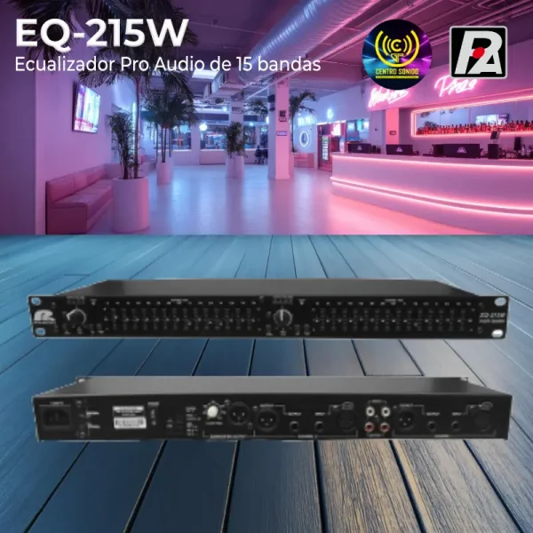 ecualizador pro audio eq 215w de 15 bandas