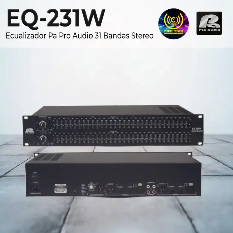 eq 231w ecualizador pa pro audio 31 bandas stereo
