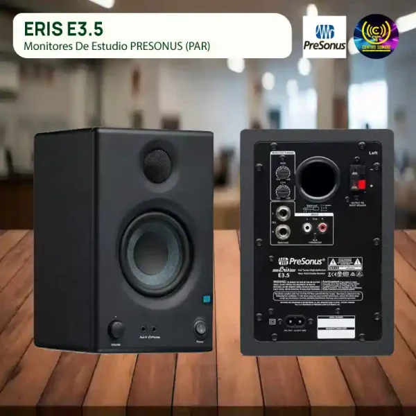monitores de estudio presonus eris e3.5 (par)